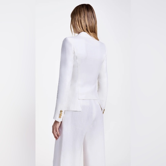 Smythe White Linen Duchess Blazer - Picture 2 of 16